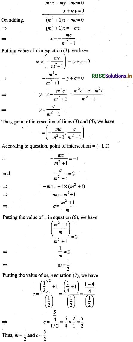 RBSE Solutions for Class 11 Maths Chapter 10 Straight Lines Ex 10.3 19