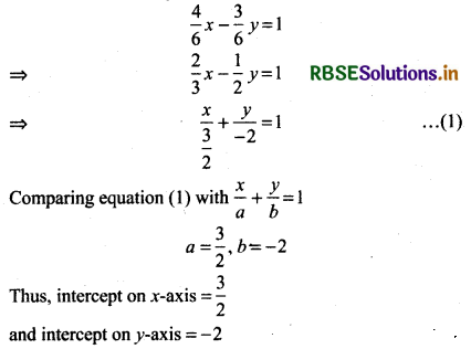 RBSE Solutions for Class 11 Maths Chapter 10 Straight Lines Ex 10.3 4