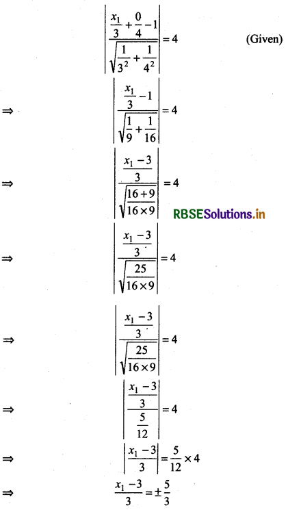 RBSE Solutions for Class 11 Maths Chapter 10 Straight Lines Ex 10.3 9