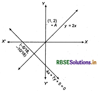 RBSE Solutions for Class 11 Maths Chapter 10 Straight Lines Miscellaneous Exercise 13