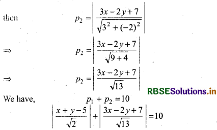 RBSE Solutions for Class 11 Maths Chapter 10 Straight Lines Miscellaneous Exercise 21