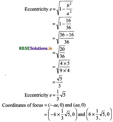 RBSE Solutions for Class 11 Maths Chapter 11 Conic Sections Ex 11.3 1