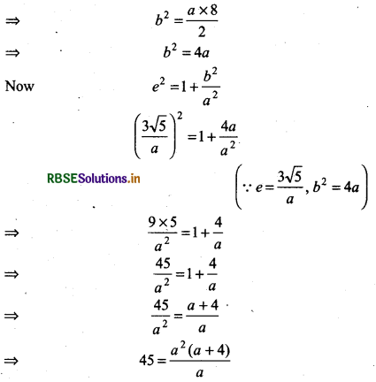 RBSE Solutions for Class 11 Maths Chapter 11 Conic Sections Ex 11.4 8