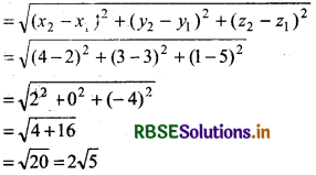 RBSE Solutions for Class 11 Maths Chapter 12 Introduction to three Dimensional Geometry Ex 12.2 1