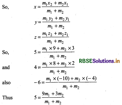 RBSE Solutions for Class 11 Maths Chapter 12 Introduction to three Dimensional Geometry Ex 12.3 3