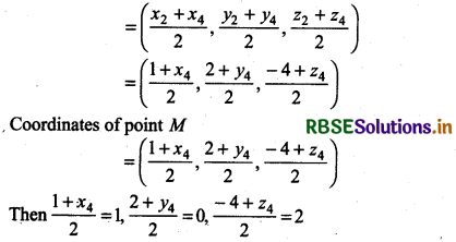 RBSE Solutions for Class 11 Maths Chapter 12 Introduction to three Dimensional Geometry Miscellaneous Exercise 3