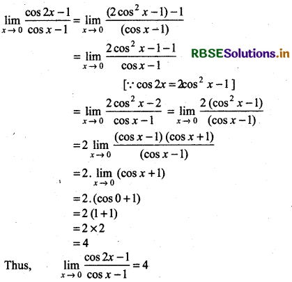 RBSE Solutions for Class 11 Maths Chapter 13 Limits and Derivatives Ex 13.1 17