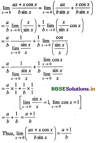 RBSE Solutions for Class 11 Maths Chapter 13 Limits and Derivatives Ex 13.1 18