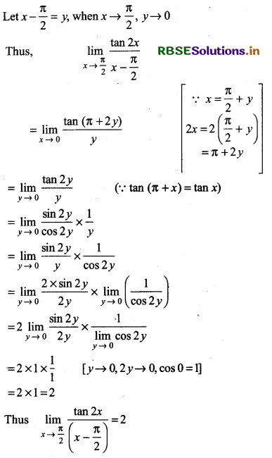 RBSE Solutions for Class 11 Maths Chapter 13 Limits and Derivatives Ex 13.1 22