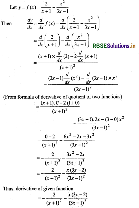 RBSE Solutions for Class 11 Maths Chapter 13 Limits and Derivatives Ex 13.2 20