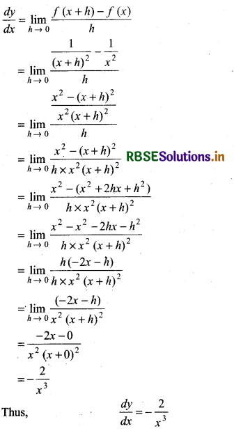 RBSE Solutions for Class 11 Maths Chapter 13 Limits and Derivatives Ex 13.2 6