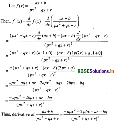 RBSE Solutions for Class 11 Maths Chapter 13 Limits and Derivatives Miscellaneous Exercise 10