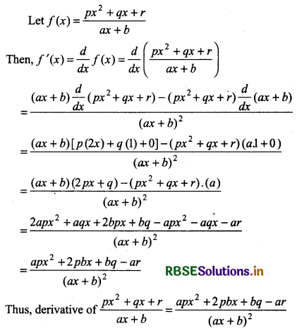 RBSE Solutions for Class 11 Maths Chapter 13 Limits and Derivatives Miscellaneous Exercise 11