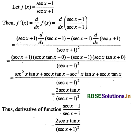 RBSE Solutions for Class 11 Maths Chapter 13 Limits and Derivatives Miscellaneous Exercise 19
