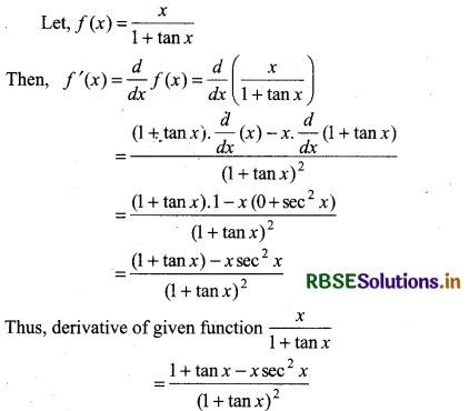 RBSE Solutions for Class 11 Maths Chapter 13 Limits and Derivatives Miscellaneous Exercise 24