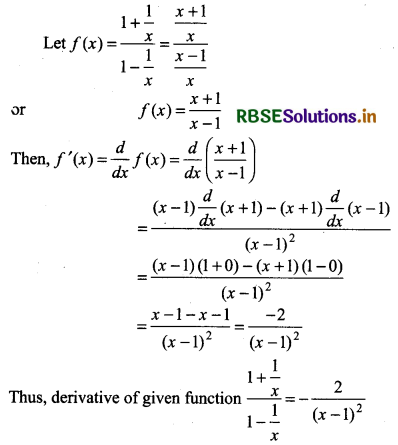 RBSE Solutions for Class 11 Maths Chapter 13 Limits and Derivatives Miscellaneous Exercise 8