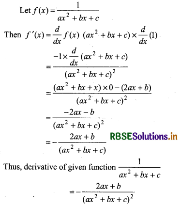 RBSE Solutions for Class 11 Maths Chapter 13 Limits and Derivatives Miscellaneous Exercise 9