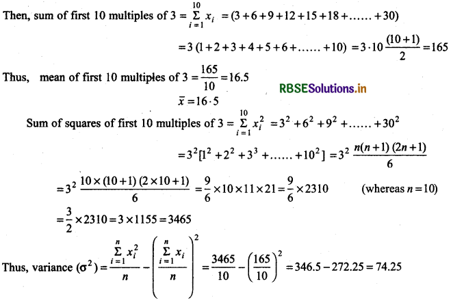 RBSE Solutions for Class 11 Maths Chapter 15 Statistics Ex 15.2 2