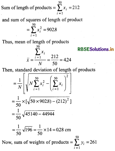 RBSE Solutions for Class 11 Maths Chapter 15 Statistics Ex 15.3 9