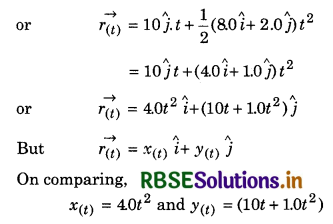 RBSE Solutions for Class 11 Physics Chapter 4 Motion in a Plane 21
