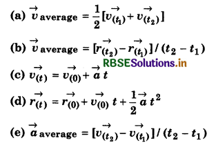 RBSE Solutions for Class 11 Physics Chapter 4 Motion in a Plane 26