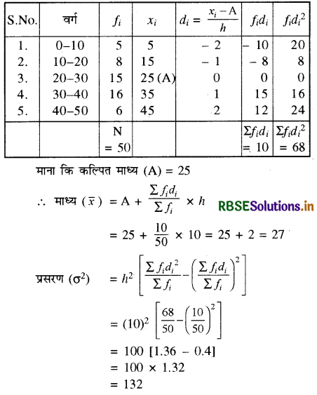 RBSE Solutions for Class 11 Maths Chapter 15 सांख्यिकी Ex 15.2 13