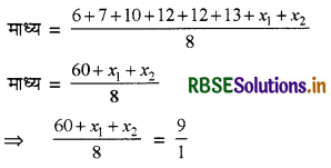 RBSE Solutions for Class 11 Maths Chapter 15 सांख्यिकी विविध प्रश्नावली 1
