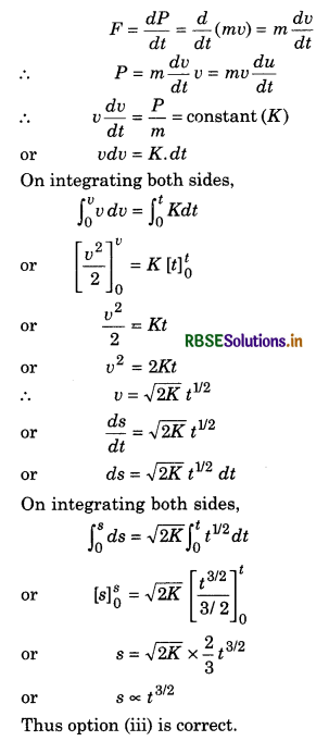 RBSE Solutions for Class 11 Physics Chapter 6 Work, Energy and Power 7