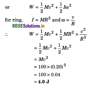 RBSE Solutions for Class 11 Physics Chapter 7 System of Particles and Rotational Motion 13