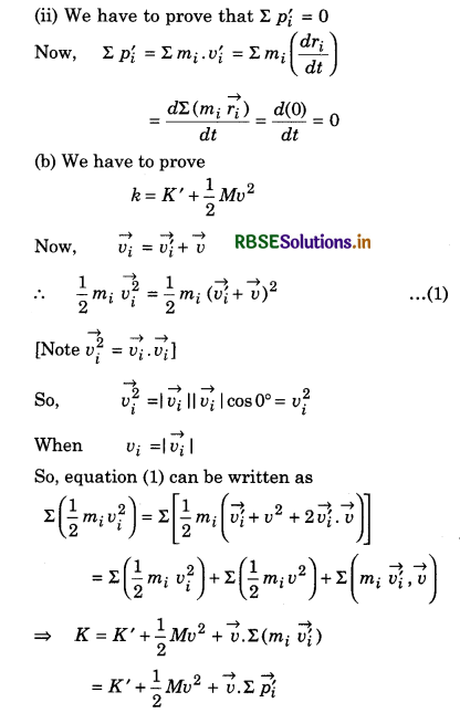 RBSE Solutions for Class 11 Physics Chapter 7 System of Particles and Rotational Motion 27