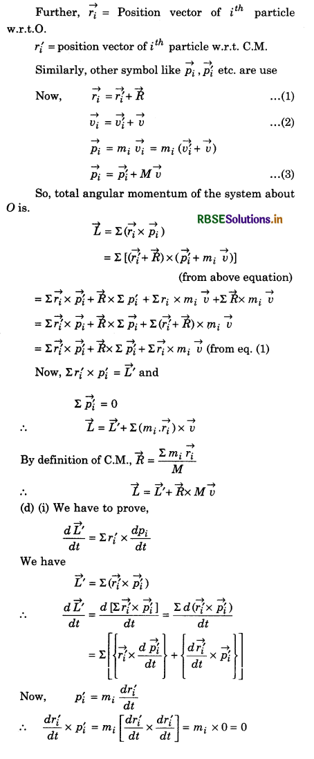 RBSE Solutions for Class 11 Physics Chapter 7 System of Particles and Rotational Motion 29