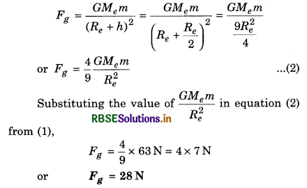 RBSE Solutions for Class 11 Physics Chapter 8 Gravitation  13
