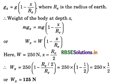 RBSE Solutions for Class 11 Physics Chapter 8 Gravitation 14