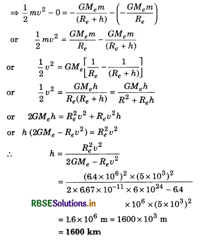 RBSE Solutions for Class 11 Physics Chapter 8 Gravitation 15