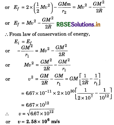 RBSE Solutions for Class 11 Physics Chapter 8 Gravitation 17