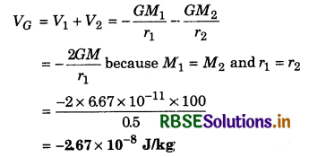 RBSE Solutions for Class 11 Physics Chapter 8 Gravitation 19