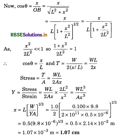 RBSE Solutions for Class 11 Physics Chapter 9 Mechanical Properties of Solids 12