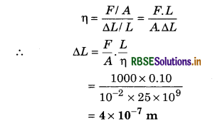 RBSE Solutions for Class 11 Physics Chapter 9 Mechanical Properties of Solids 5
