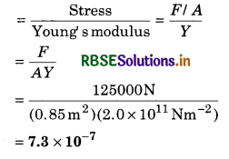 RBSE Solutions for Class 11 Physics Chapter 9 Mechanical Properties of Solids 6