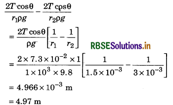 RBSE Solutions for Class 11 Physics Chapter 10 Mechanical Properties of Fluids 8
