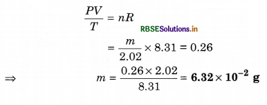 RBSE Solutions for Class 11 Physics Chapter 13 Kinetic Theory 2