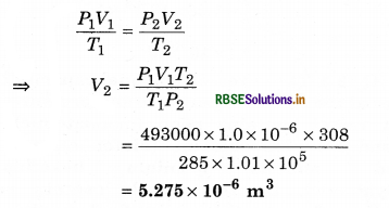RBSE Solutions for Class 11 Physics Chapter 13 Kinetic Theory 3