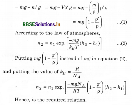 RBSE Solutions for Class 11 Physics Chapter 13 Kinetic Theory 6