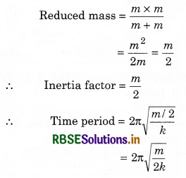 RBSE Solutions for Class 11 Physics Chapter 14 Oscillations 14