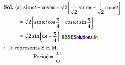 RBSE Solutions for Class 11 Physics Chapter 14 Oscillations 2
