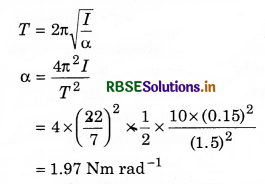 RBSE Solutions for Class 11 Physics Chapter 14 Oscillations 23