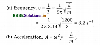 RBSE Solutions for Class 11 Physics Chapter 14 Oscillations 6