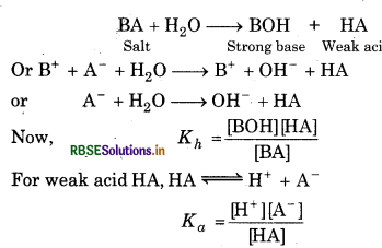 RBSE Class 11 Chemistry Important Questions Chapter 7 Equilibrium 12