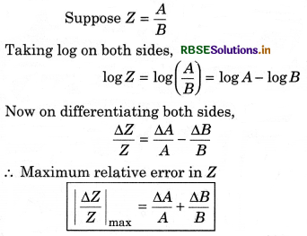 RBSE Class 11 Physics Important Questions Chapter 2 Units and Measurements 9