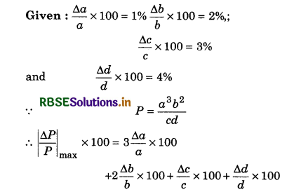 RBSE Class 11 Physics Important Questions Chapter 2 Units and Measurements 36